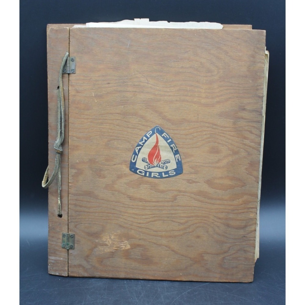 Vintage Camp Fire Girls Scrapbook 1940s 1950s Ephemera Washington Notes Diary